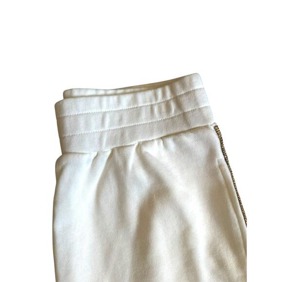 Culpos x INC Rhinestone Winter White (Ivory) Jogger Sweatpants, Women's Medium - Picture 5 of 10